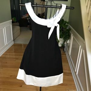 My Michelle Medium Black And white dress